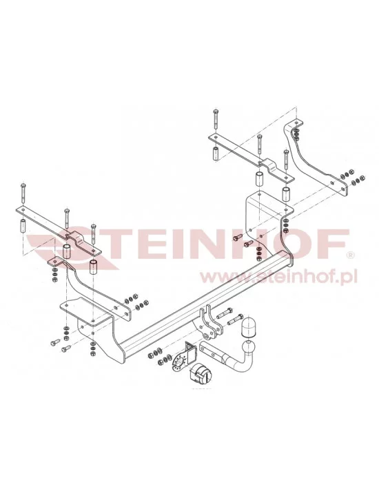 Hak holowniczy Steinhof S-408 do Suzuki Ignis Hak holowniczy Steinhof S-408 do Suzuki Ignis