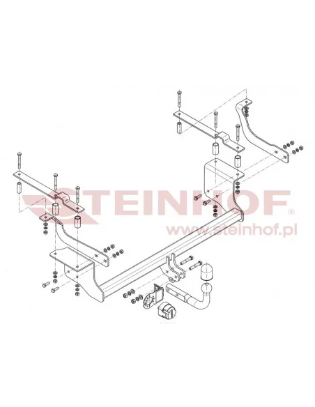 Hak holowniczy Steinhof S-408 do Suzuki Ignis Hak holowniczy Steinhof S-408 do Suzuki Ignis
