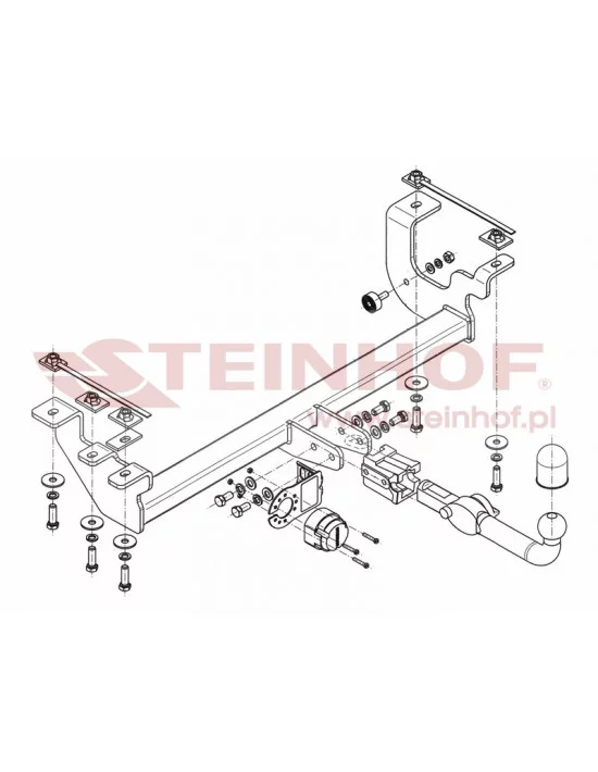 Hak holowniczy Steinhof S-411 do Suzuki Jimny Hak holowniczy Steinhof S-411 do Suzuki Jimny