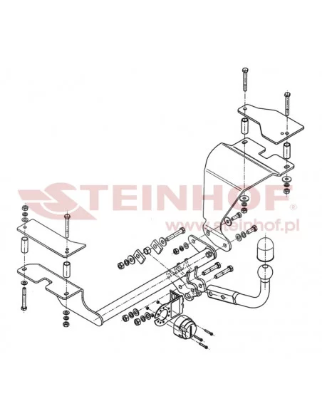 Hak holowniczy Steinhof S-383 do Suzuki Swift Hak holowniczy Steinhof S-383 do Suzuki Swift
