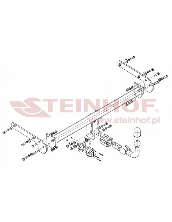 Hak holowniczy Steinhof S-390 do Suzuki SX4 S-Cross Hak holowniczy Steinhof S-390 do Suzuki SX4 S-Cross