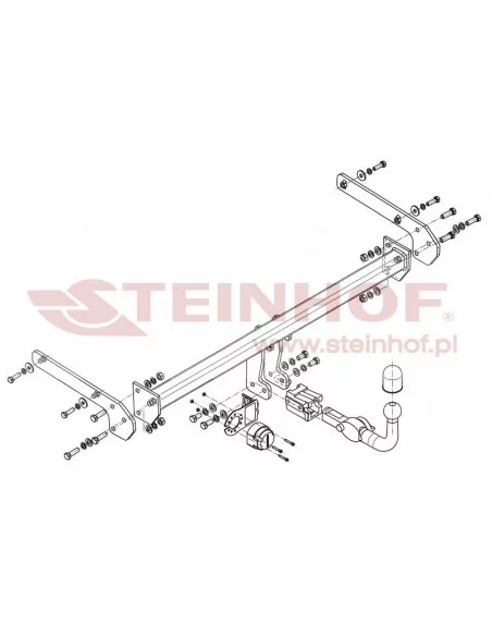 Hak holowniczy Steinhof S-390 do Suzuki SX4 S-Cross Hak holowniczy Steinhof S-390 do Suzuki SX4 S-Cross