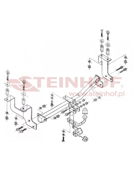Hak holowniczy Steinhof S-407 do Suzuki Wagon R+ Hak holowniczy Steinhof S-407 do Suzuki Wagon R+
