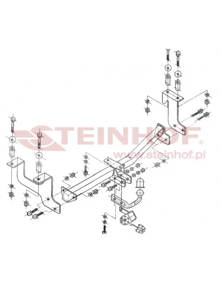 Hak holowniczy Steinhof S-407 do Suzuki Wagon R+ Hak holowniczy Steinhof S-407 do Suzuki Wagon R+