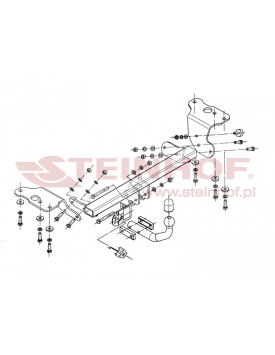 Hak holowniczy Steinhof T-090 do Toyota Auris