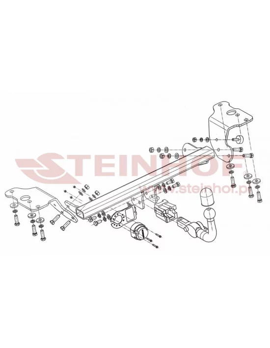Hak holowniczy Steinhof T-091 do Toyota Auris Hak holowniczy Steinhof T-091 do Toyota Auris