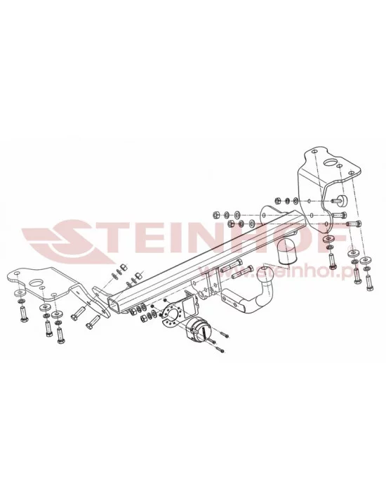 Hak holowniczy Steinhof T-092 do Toyota Auris Hak holowniczy Steinhof T-092 do Toyota Auris