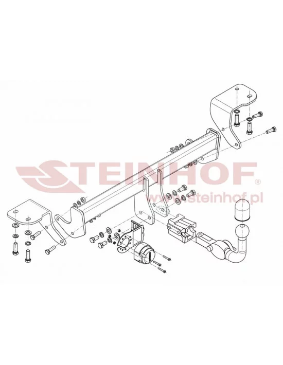 Hak holowniczy Steinhof T-109 do Toyota Auris Hybrid