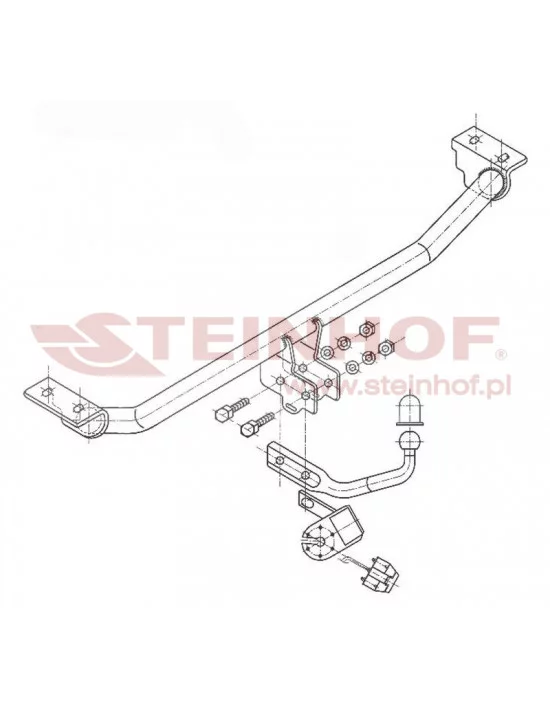 Hak holowniczy Steinhof T-100 do Toyota Avensis