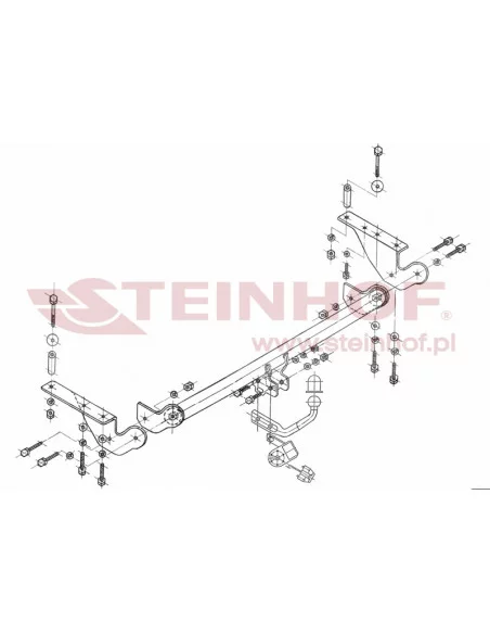 Hak holowniczy Steinhof T-104 do Toyota Avensis Hak holowniczy Steinhof T-104 do Toyota Avensis
