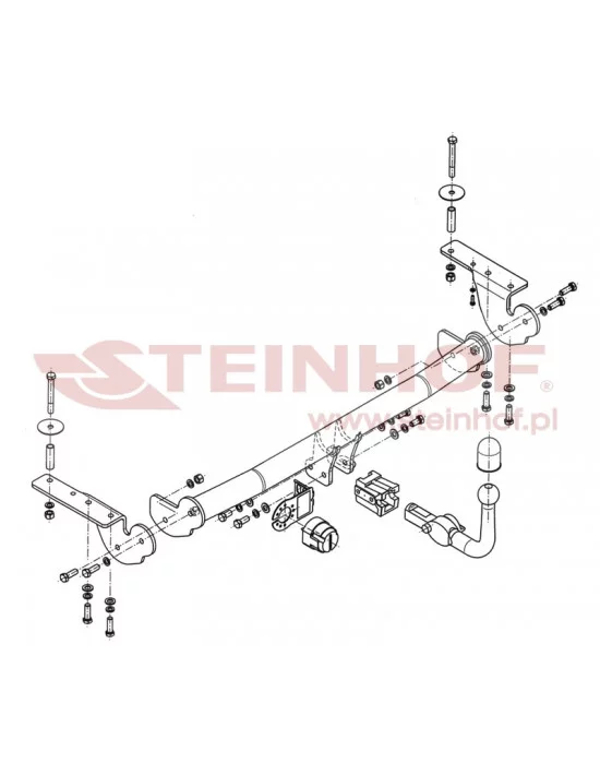 Hak holowniczy Steinhof T-105 do Toyota Avensis