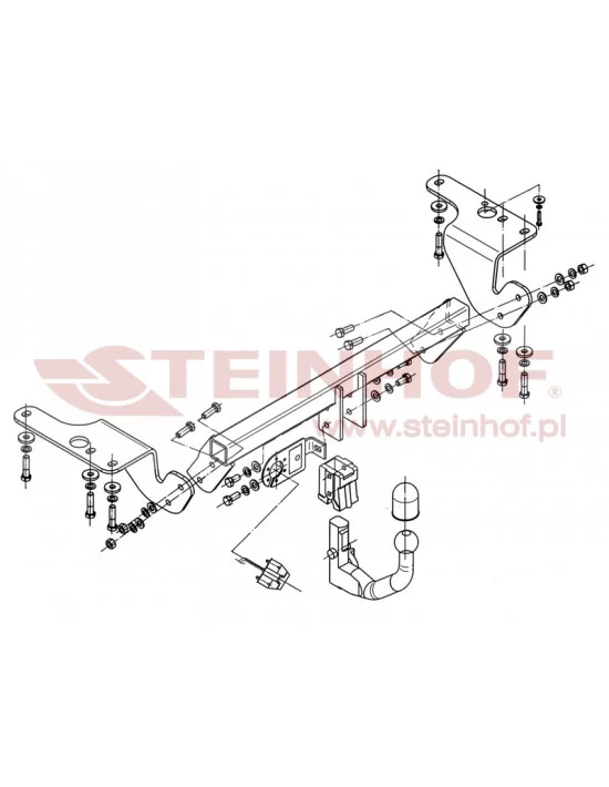 Hak holowniczy Steinhof T-097 do Toyota Avensis