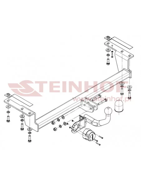 Hak holowniczy Steinhof T-126 do Toyota Corolla