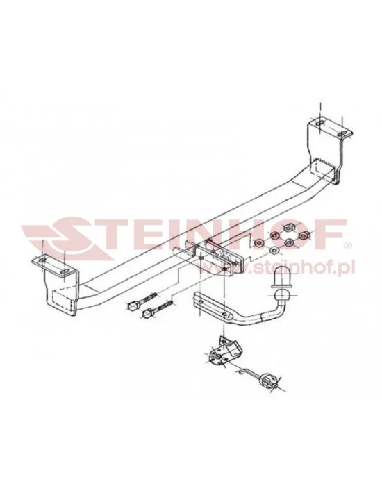 Hak holowniczy Steinhof T-120 do Toyota Corolla