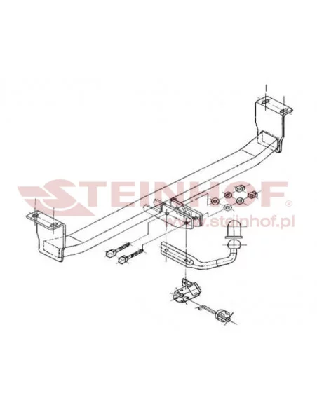 Hak holowniczy Steinhof T-120 do Toyota Corolla