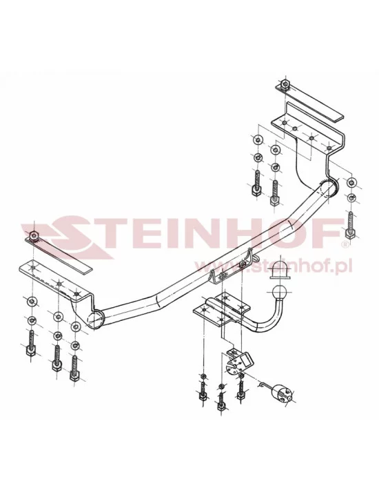 Hak holowniczy Steinhof T-122 do Toyota Corolla