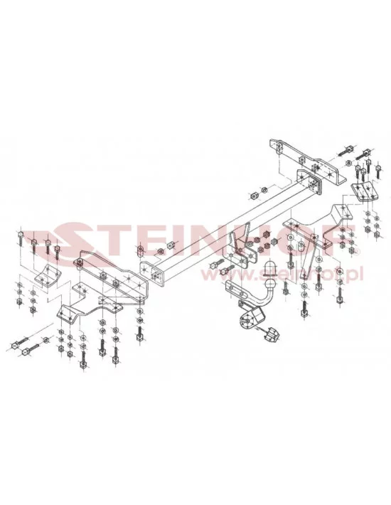 Hak holowniczy Steinhof T-124 do Toyota Corolla Verso
