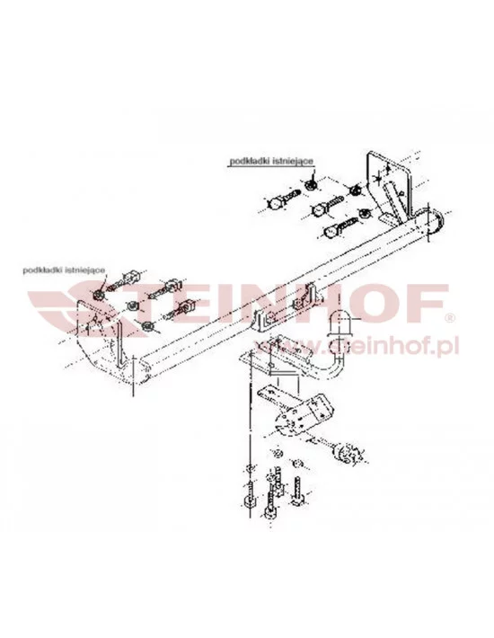 Hak holowniczy Steinhof T-116 do Toyota Corolla