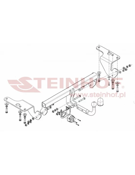 Hak holowniczy Steinhof T-128 do Toyota Corolla