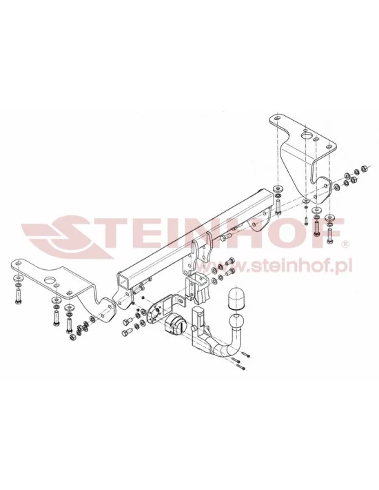 Hak holowniczy Steinhof T-129 do Toyota Corolla