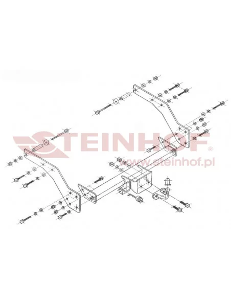 Hak holowniczy Steinhof T-145 do Toyota Hilux Hak holowniczy Steinhof T-145 do Toyota Hilux