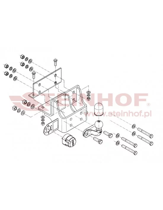 Hak holowniczy Steinhof T-148 do Toyota Hilux Hak holowniczy Steinhof T-148 do Toyota Hilux