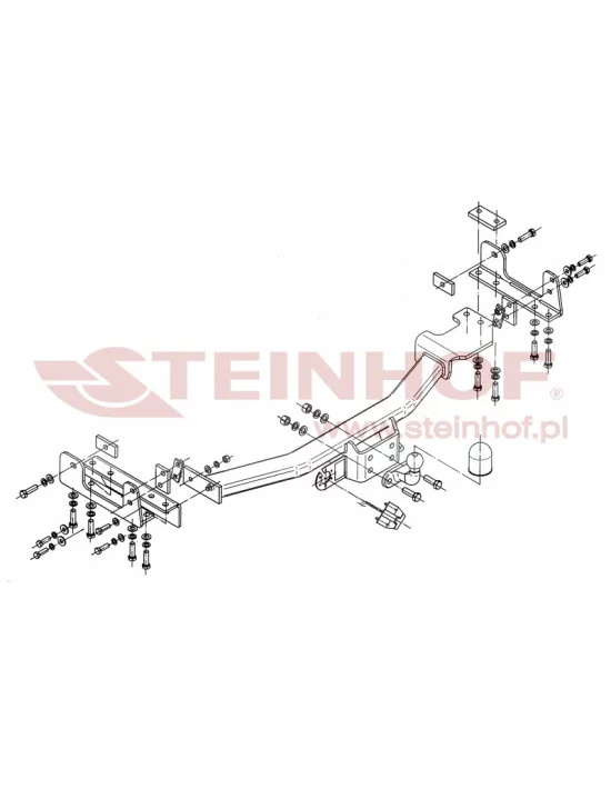 Hak holowniczy Steinhof T-161 do Toyota Land Cruiser