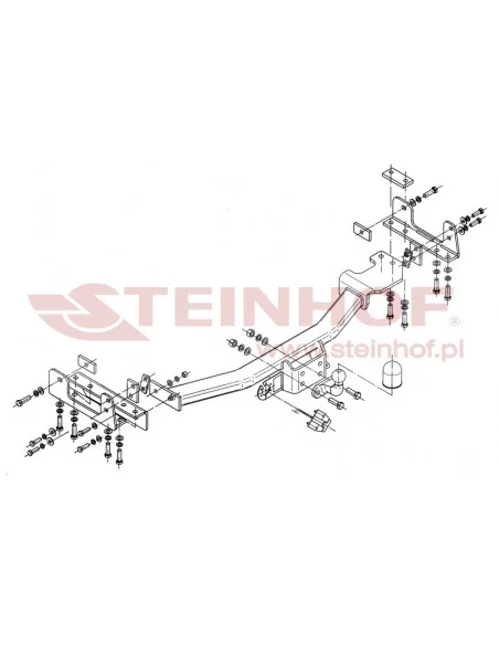 Hak holowniczy Steinhof T-161 do Toyota Land Cruiser