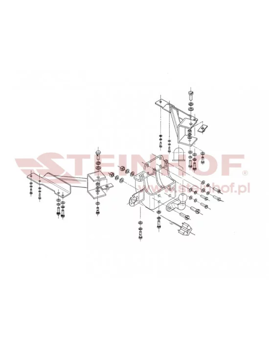 Hak holowniczy Steinhof T-166 do Toyota Land Cruiser Hak holowniczy Steinhof T-166 do Toyota Land Cruiser