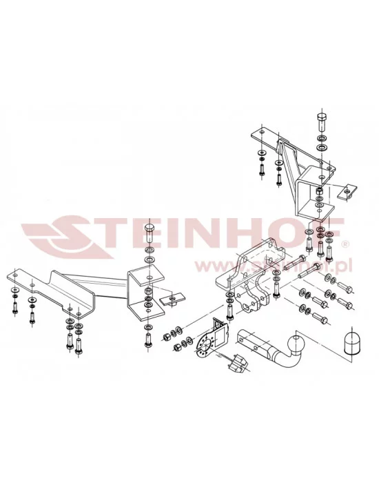 Hak holowniczy Steinhof T-167 do Toyota Land Cruiser