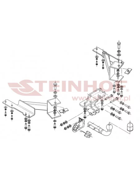 Hak holowniczy Steinhof T-167 do Toyota Land Cruiser