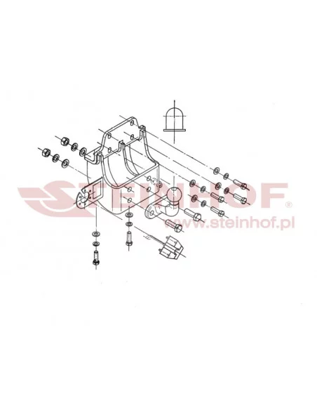 Hak holowniczy Steinhof T-165 do Toyota Land Cruiser