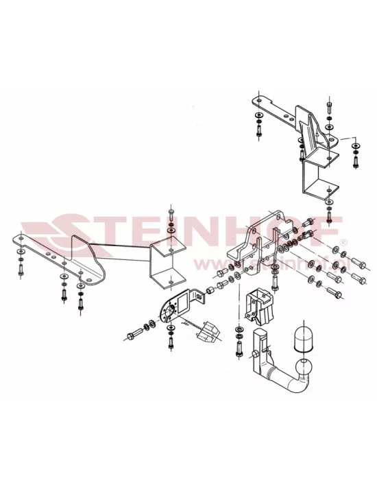Hak holowniczy Steinhof T-169 do Toyota Land Cruiser