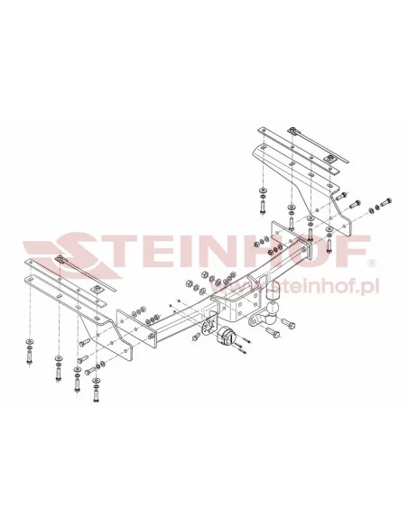 Hak holowniczy Steinhof T-160 do Toyota Land Cruiser