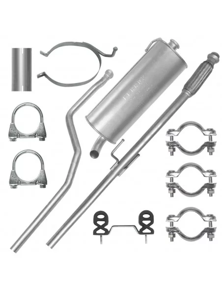 Zestaw tłumików Peugeot 206 01.1998-12.2009 1.4 HDI Hatchback