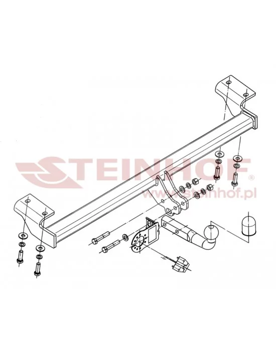 Hak holowniczy Steinhof T-186 do Toyota RAV4 Hak holowniczy Steinhof T-186 do Toyota RAV4