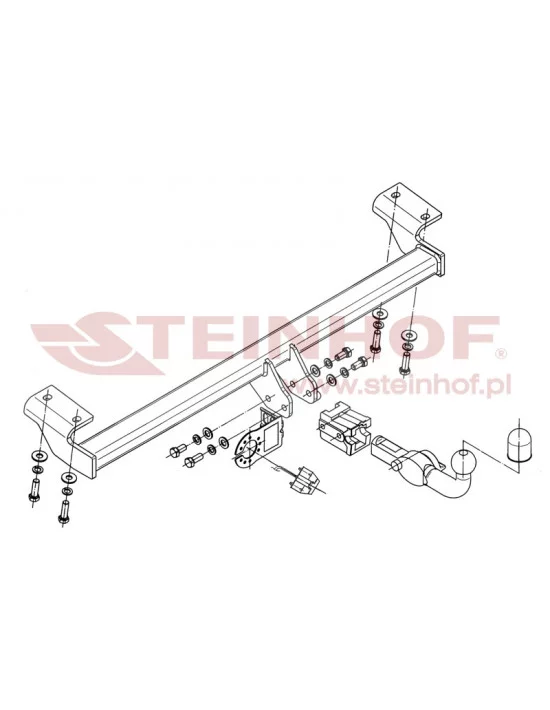 Hak holowniczy Steinhof T-187 do Toyota RAV4