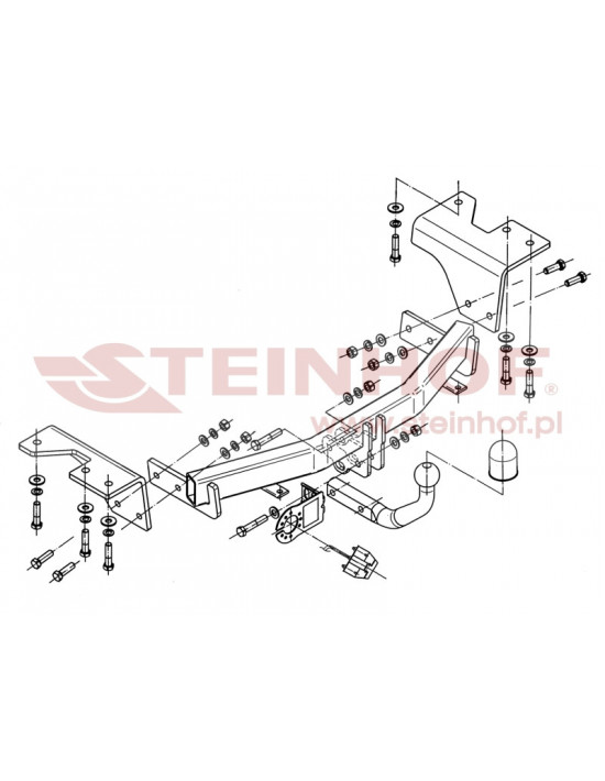 Hak holowniczy STEINHOF L-164 Hak holowniczy STEINHOF L-164