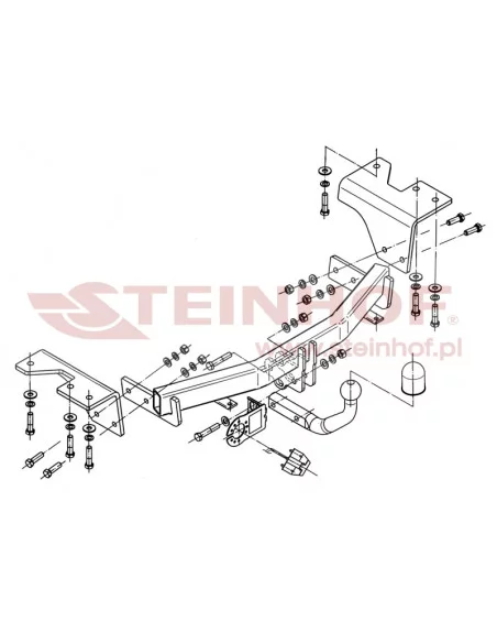 Hak holowniczy Steinhof T-210 do Toyota Verso Hak holowniczy Steinhof T-210 do Toyota Verso