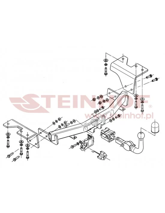 Hak holowniczy Steinhof T-211 do Toyota Verso