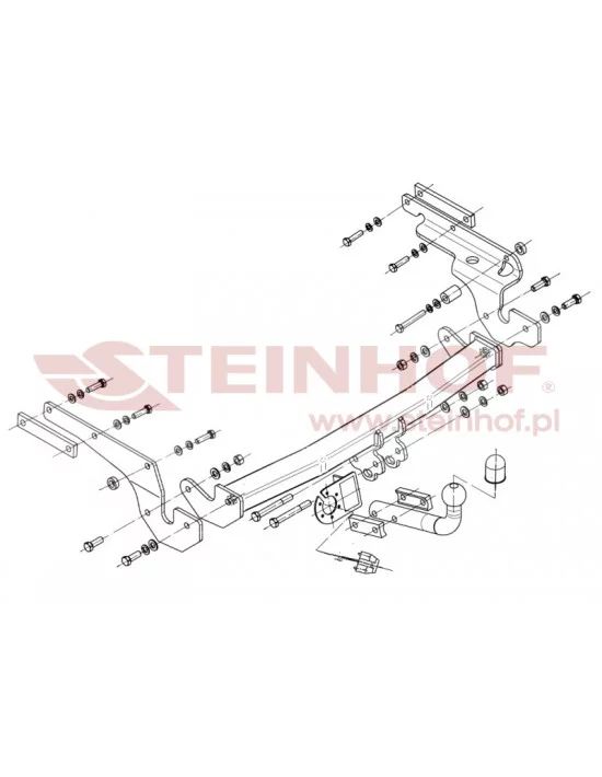 Hak holowniczy Steinhof T-224 do Toyota Yaris
