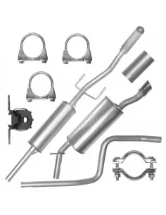 Zestaw tłumików Peugeot 207 02.2006-12.2015 1.4i 1.6i Hatchback Kombi Cabrio