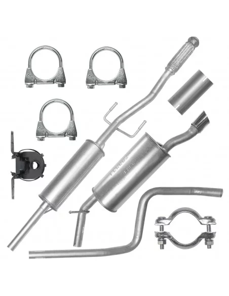 Zestaw tłumików Peugeot 207 02.2006-12.2015 1.4i 1.6i Hatchback Kombi Cabrio