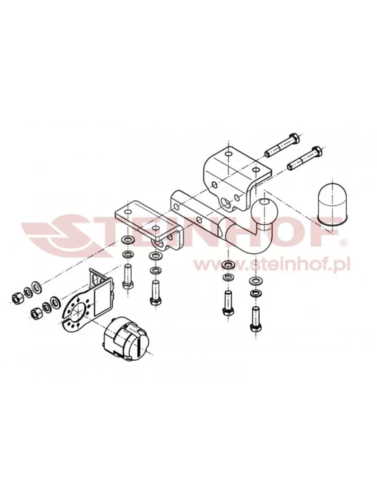 Hak holowniczy Steinhof V-020 do Volkswagen Amarok