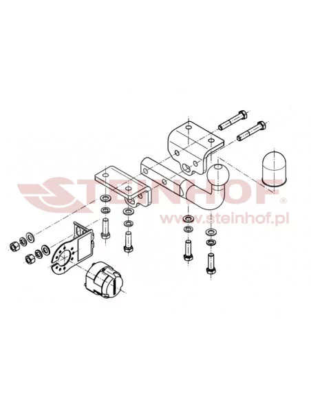 Hak holowniczy Steinhof V-020 do Volkswagen Amarok
