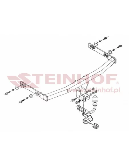Hak holowniczy Steinhof V-056 do Volkswagen Bora Hak holowniczy Steinhof V-056 do Volkswagen Bora