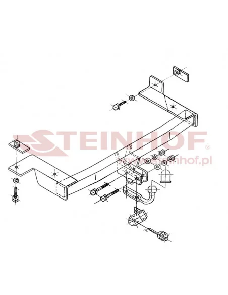 Hak holowniczy Steinhof S-148 do Volkswagen Caddy
