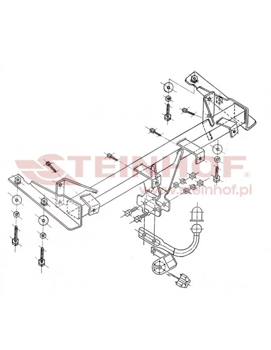 Hak holowniczy Steinhof V-028 do Volkswagen Caddy