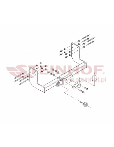 Hak holowniczy Steinhof V-032 do Volkswagen Crafter