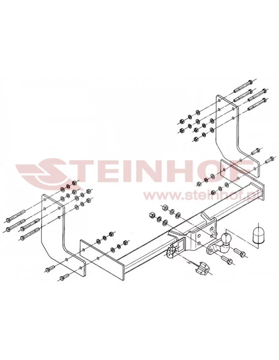Hak holowniczy Steinhof V-033 do Volkswagen Crafter